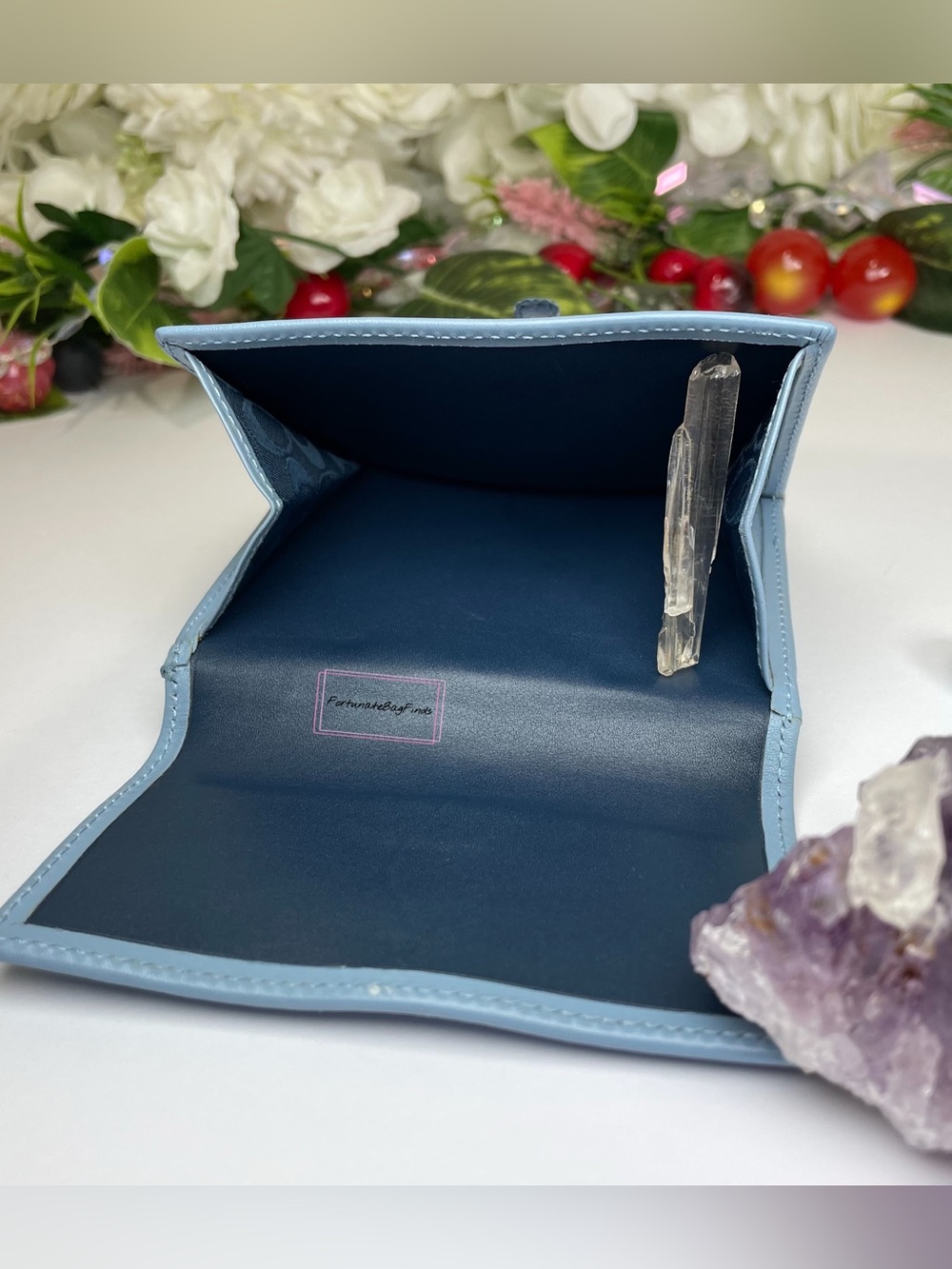 Vintage Coach Wallet 7815 Periwinkle Pool Blue - Picture 10 of 14